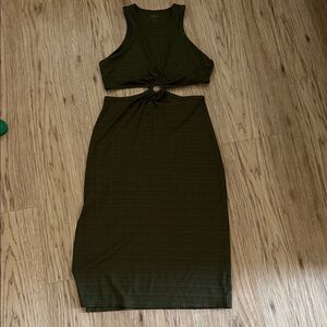 Arizona Jean Company Olive Green Dress